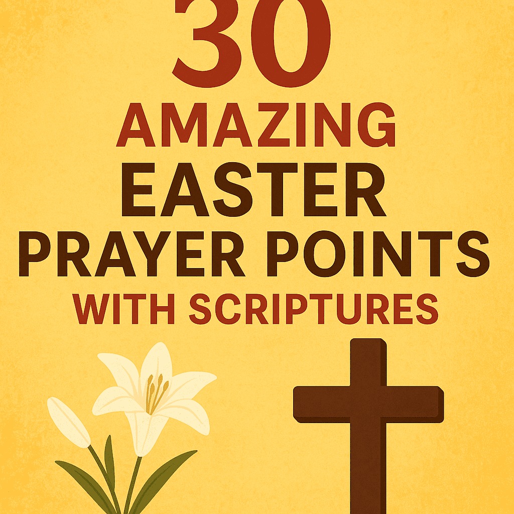 30 Amazing Easter Prayer Points with Scriptures 2026