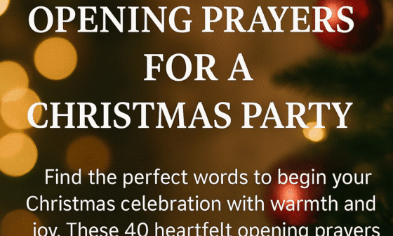 40 Amazing Opening Prayer for Christmas Party with Bible Verses 2026