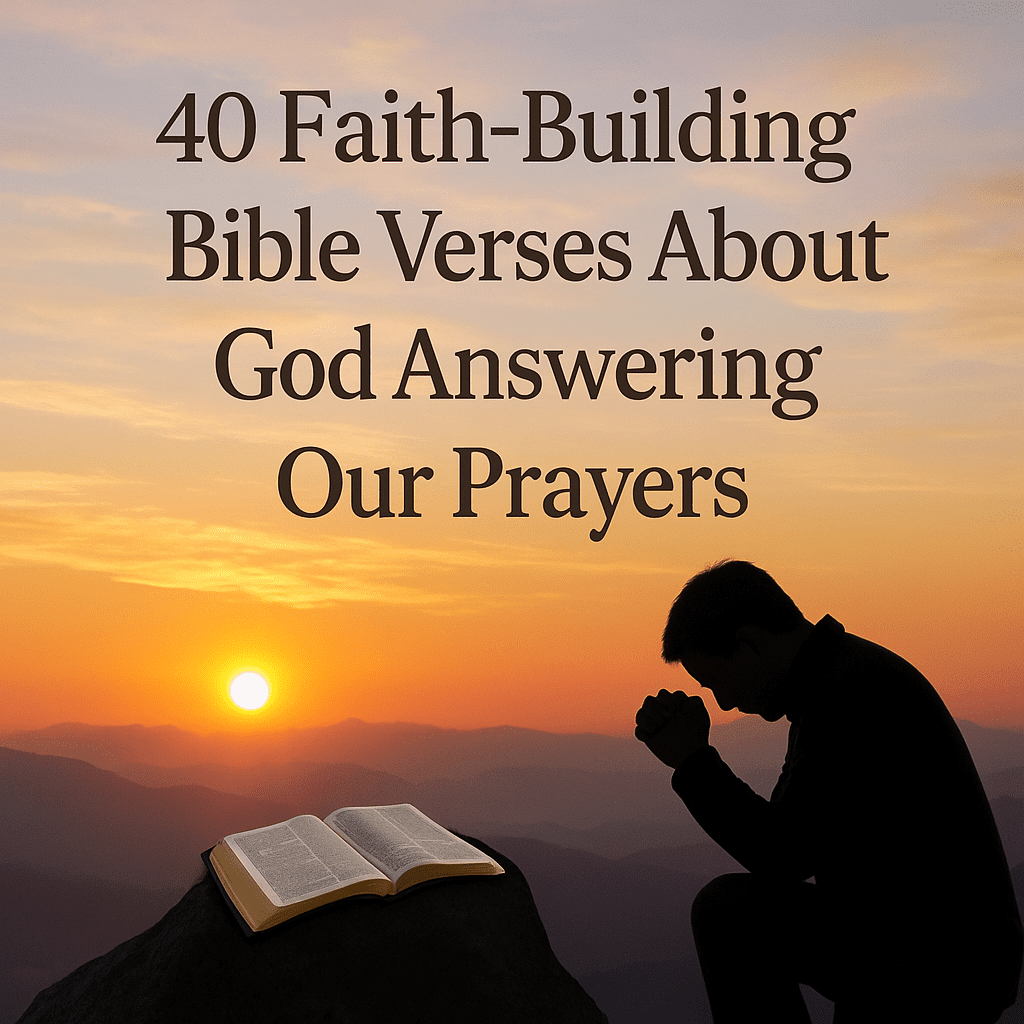 40 Faith-Building Bible Verses About God Answering Our Prayers 2026