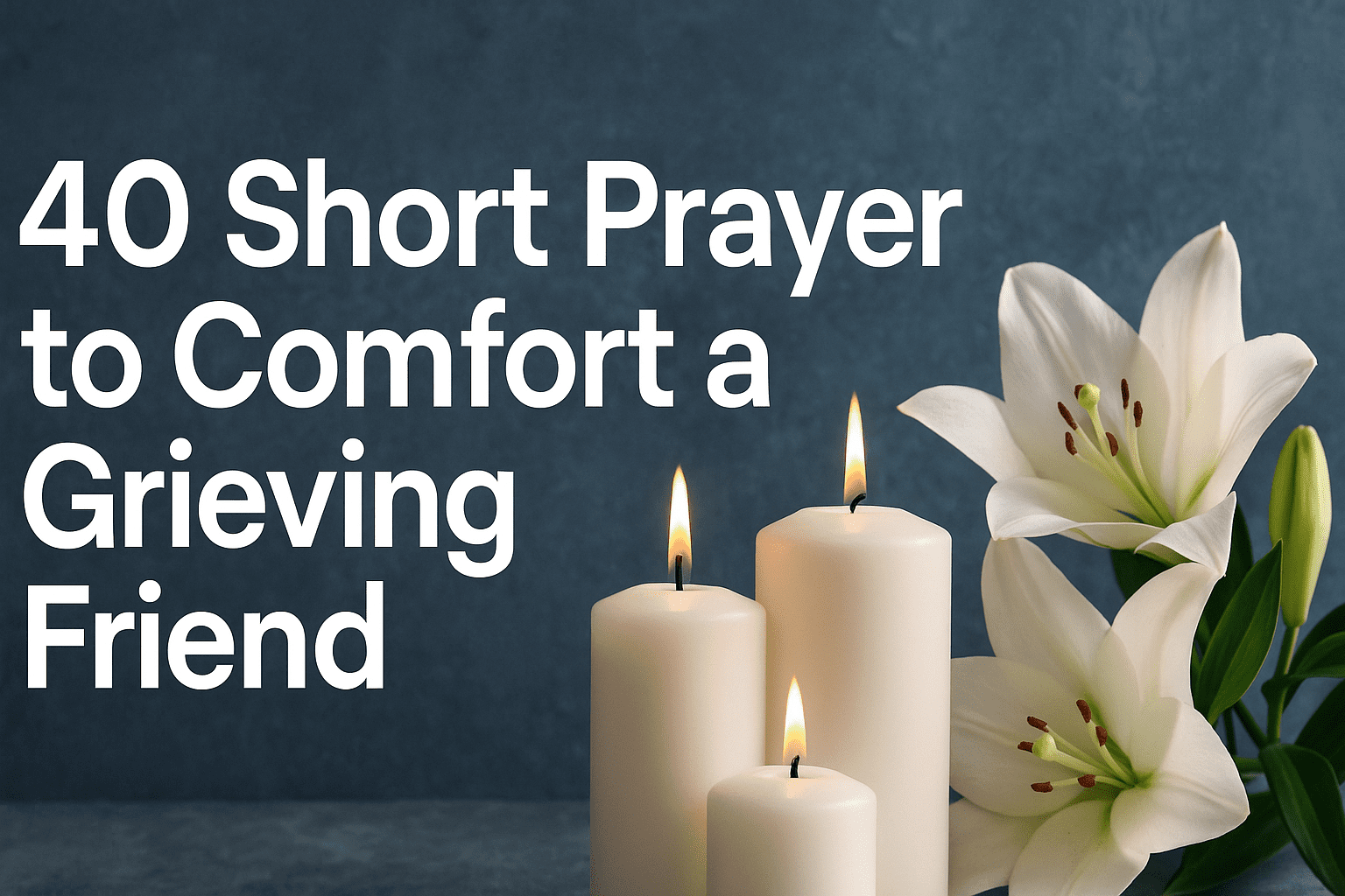 40 Powerful Short Prayer to Comfort a Grieving Friend with Bible Verses 2026
