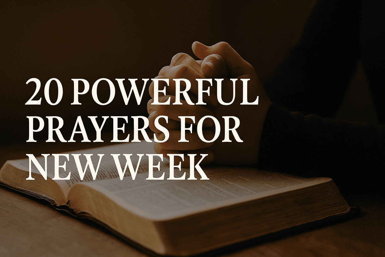 20 Powerful Prayers for New Week Blessings with Bible verses 2026