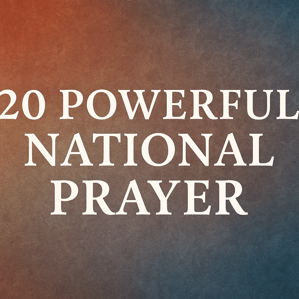 20 Powerful National Prayer 2026