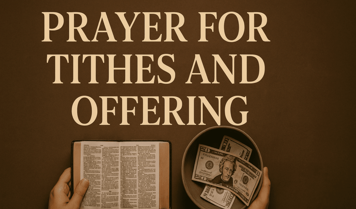 Prayer For Tithes And Offering 2026