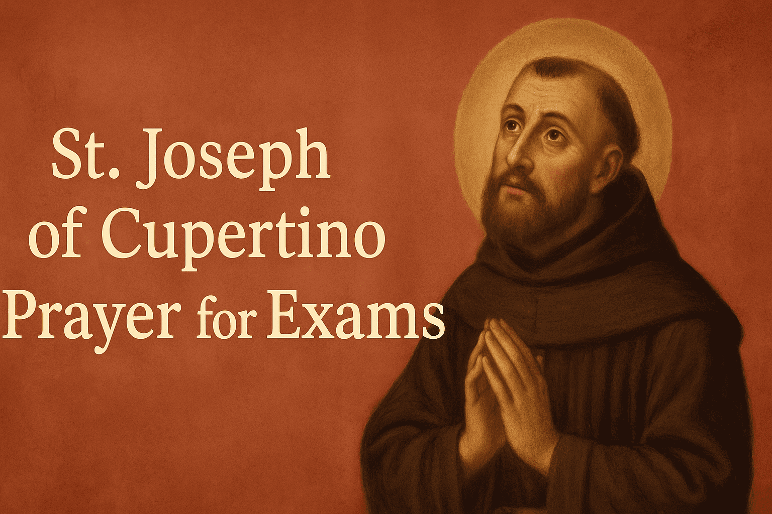 St Joseph Of Cupertino Prayer For Exams 2026